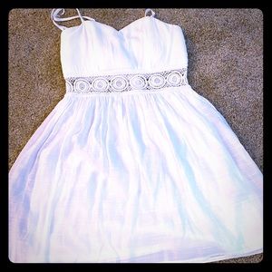 White Dress with Cutouts